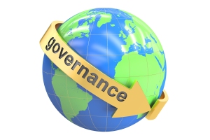 Global Governance concept, 3D rendering